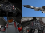 The panel and cockpit of the X-15